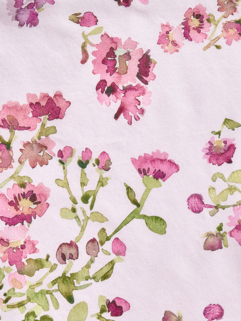 Rose Petit pink pareo cover-up with delicate pink flowers, made from a lightweight cotton-silk blend by GEM Beach Collection.